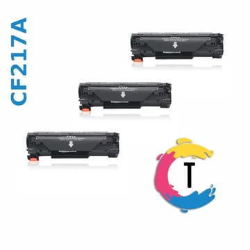 שלישיית טונרים HP CF217A (17A) שחורים תואמים