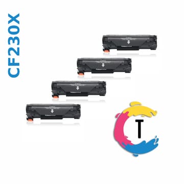 רביעיית טונרים HP CF230X (30X) שחורים תואמים