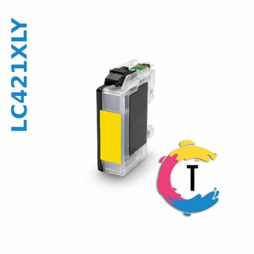 ראש דיו צהוב תואם BROTHER LC421XLY