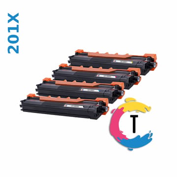 סט 4 טונרים HP 201X צבעוני תואם