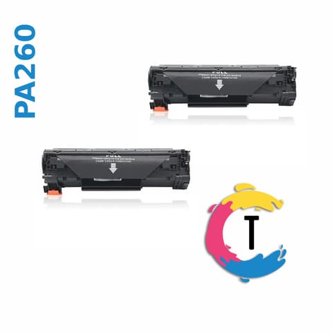 זוג טונרים PANTUM PA260 שחורים תואמים