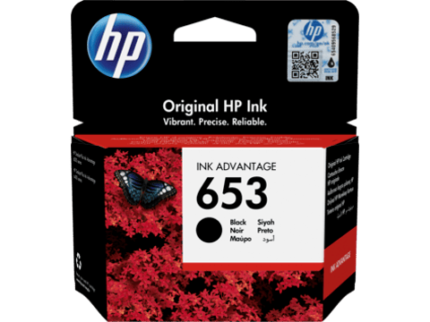 דיו למדפסת HP Advantage 6475 6478 6000 6400 653 מקורי שחור