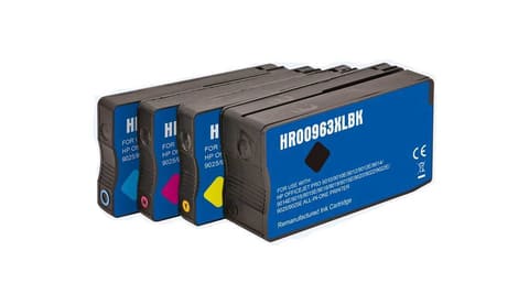 סט 4 דיו למדפסת תואם HP 963XL BK|C|Y|M