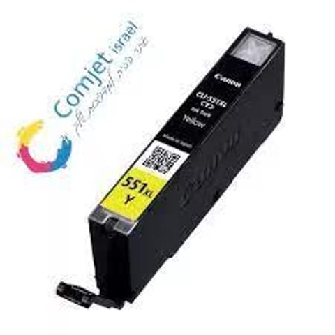 ראש דיו קנון תואם צהוב CLI551YXL
