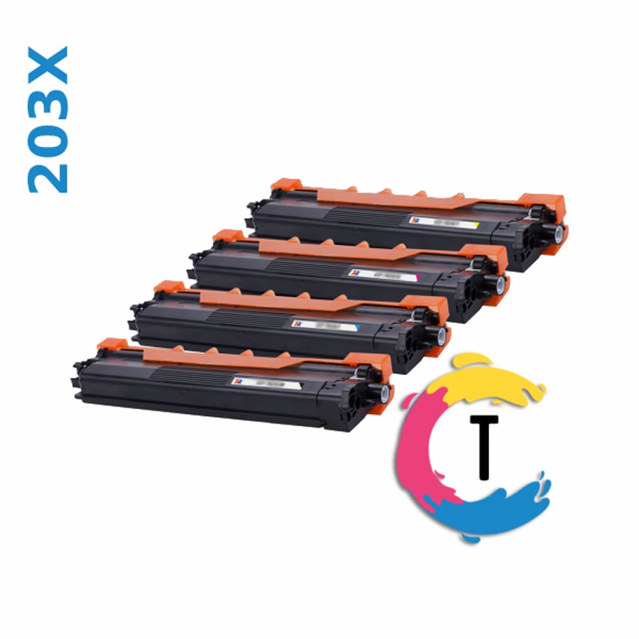 סט 4 ‏טונרים HP 203X צבעוני תואם