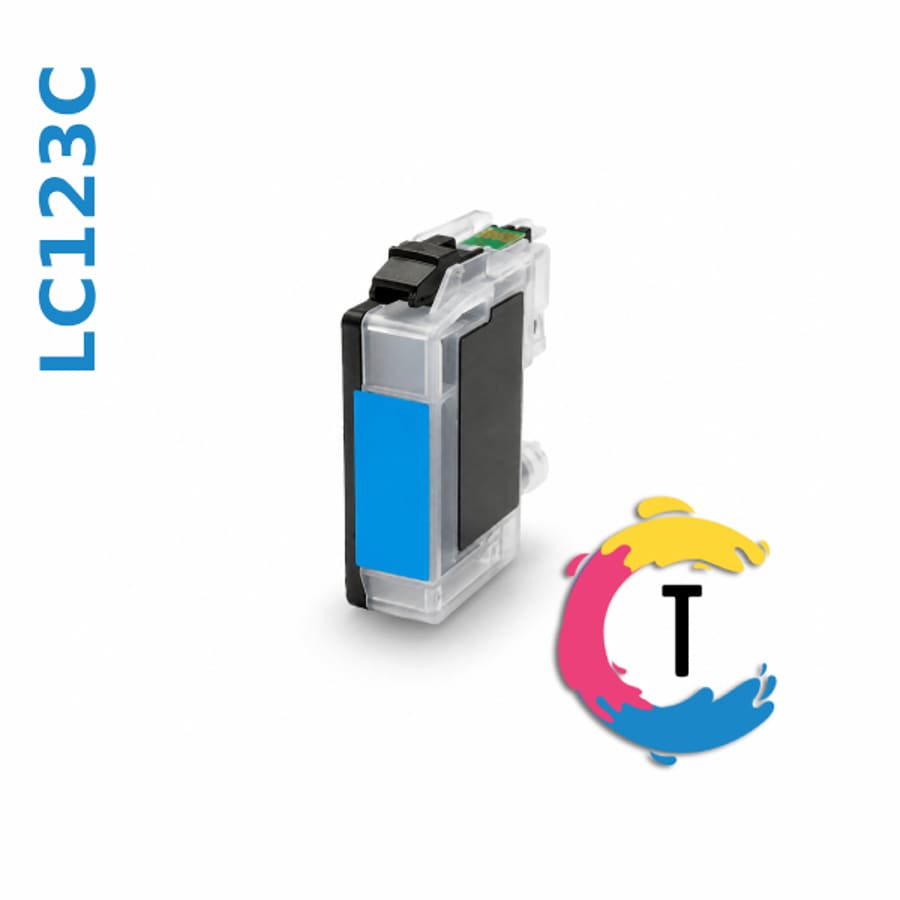 ראש דיו כחול תואם BROTHER LC123C